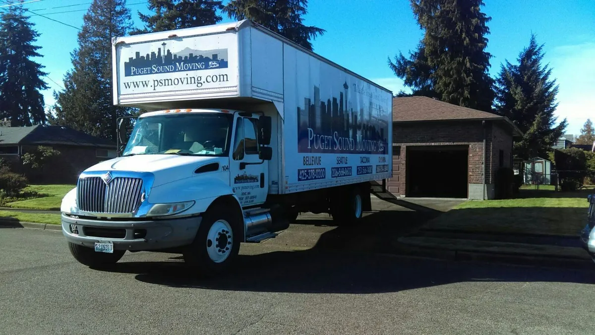 Puget Sound Moving truck in Yakima